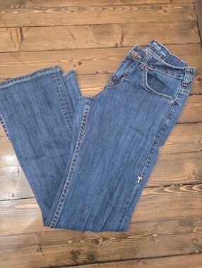 Cowgirl Tuff Women's Dark Blue Bootcut Jeans Size 27